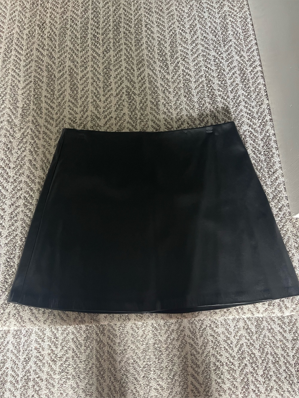 Z Supply Black pleather mini skirt size L